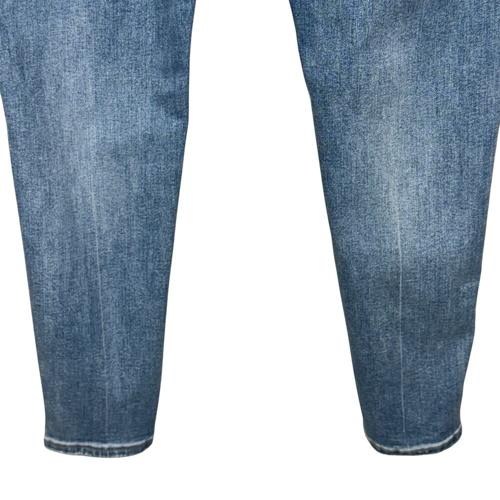 American Eagle SZ 12 SHORT Super Hi-Rise Jeggings Jeans Stretch Zip-Fly Whisker - Picture 6 of 11